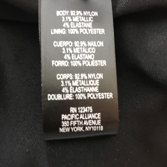 Tahari ASL Hammered Stretch Metallic Dress - Picture 15 of 16